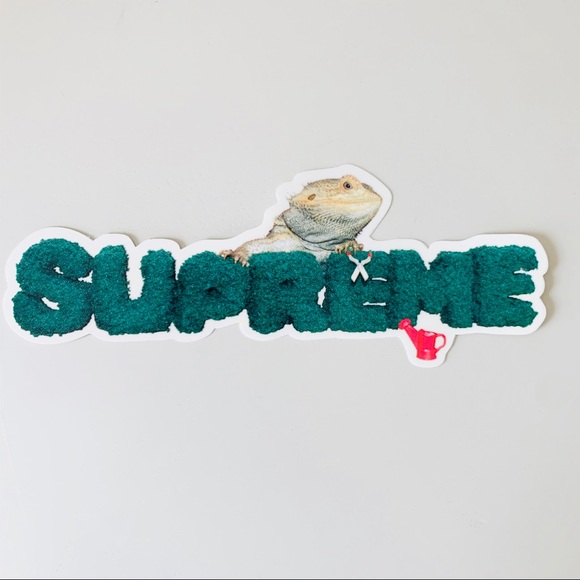 supreme lizard sticker